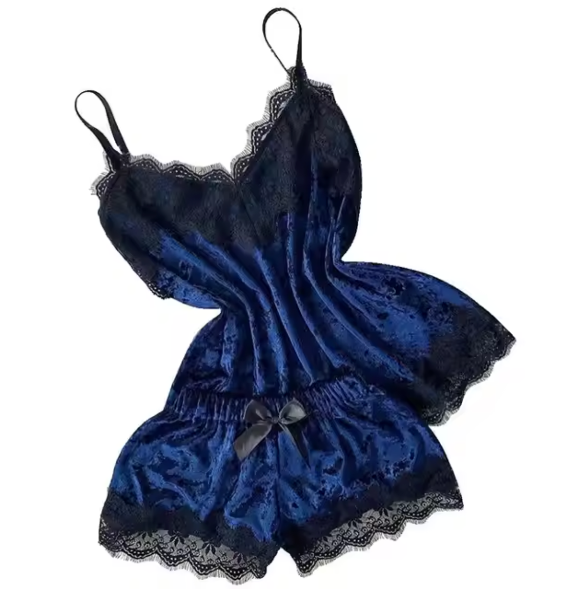 Velvet Sexy Lingerie Set – Women’s Cami & Shorts Sleepwear in Red, Purple, Green, Blue, Grey & Pink